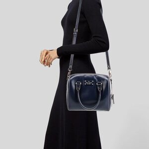 kate spade Navy Leather Crossbody Satchel